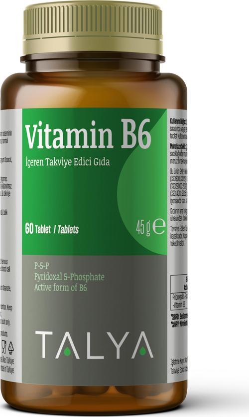 Vitamin B6 İçeren Takviye Edici Gıda, 60 Tablet