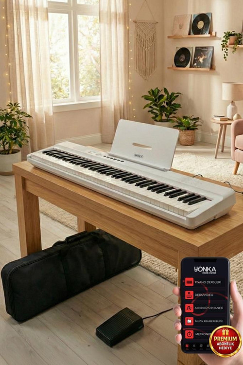 PLX-120WH Yüksek Kaliteli Katlanır Taşınabilir Dijital Piyano