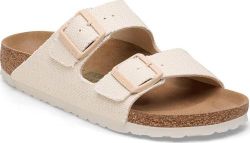 Arizona Tex Rough Canvas Vegan Krem Kadın Terlik 38