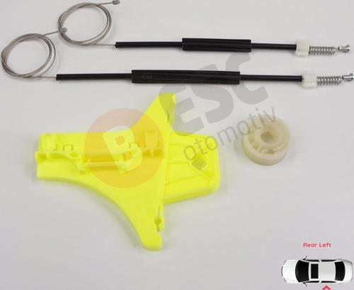 VW Golf MK7 5G 2012-2021 5-Kapı 5G4839461 İçin Elektrikli Arka Sol Cam Kriko Tamir Seti