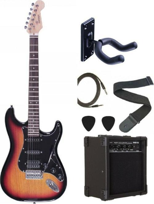 Meg-2Ts Sunburst Elektro Gitar Set