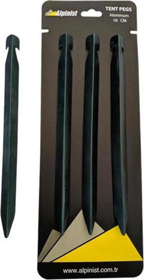 Alpinist Alüminyum 6061 Çadır Kazığı 18 cm Yeşil 4'lü