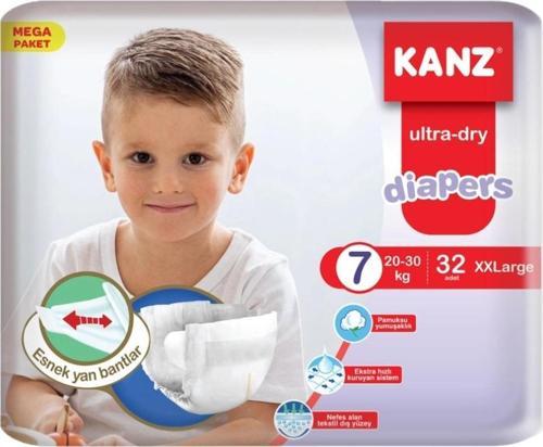 7 Numara Bebek Bezi Belbantlı 32'li