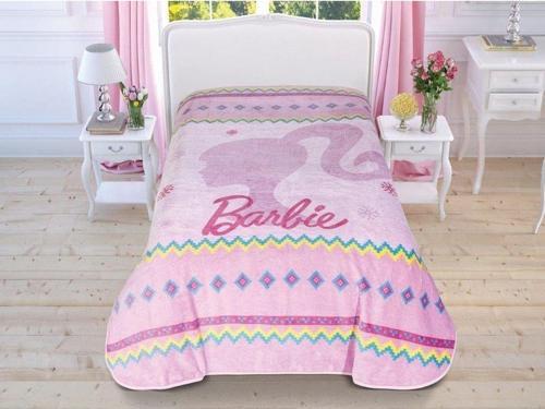 Barbie Pink Lisanslı Yeni Sezon Tek Kişilik Battaniye