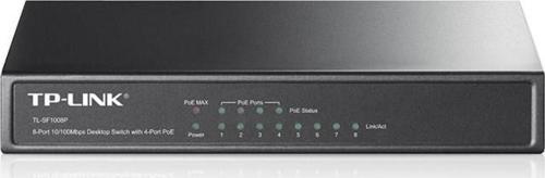 TL-SF1008P, 8-port, 10/100M PoE, Switch