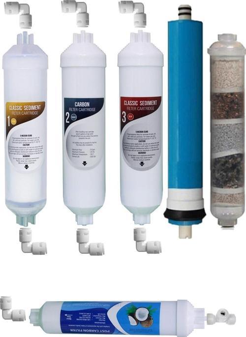 Kapalı Kasa Su Arıtma Cihazı Uyumlu 6'Lı Inline Su Filtresi 9 Aşamalı