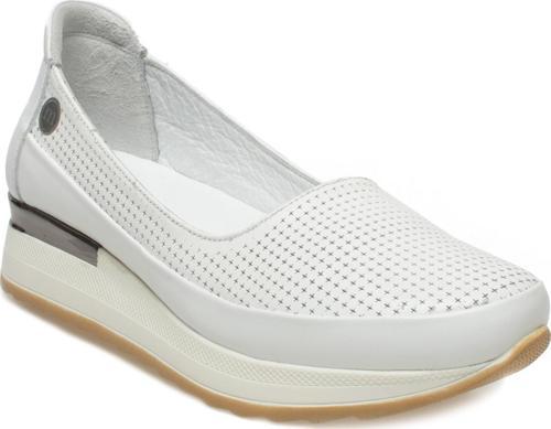 D23Ya3250Z Dolgu Topuklu Beyaz Kadın Ayakkabı 40