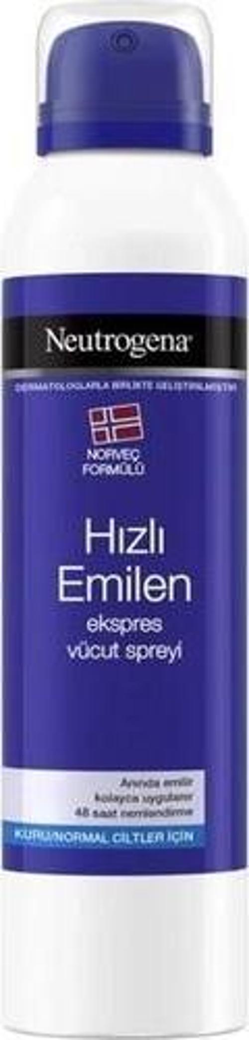 Hızlı Emilen Ekspres Vücut Spreyi Normal /kuru Ciltler Için 200 ml