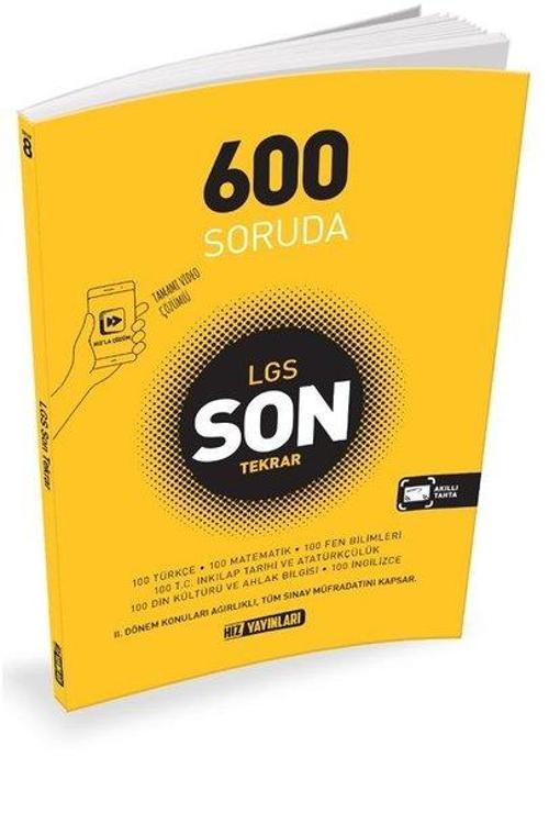8.Sınıf LGS 600 Soruda Son Tekrar