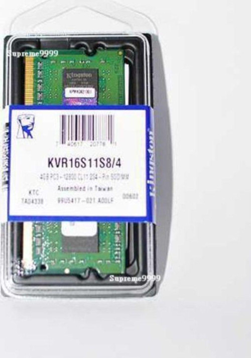 4 Gb Ddr3 Voltage 1.5V 1600 Mhz Kıngston Cl11 Sodımm (Kvr16S11S8/4G)