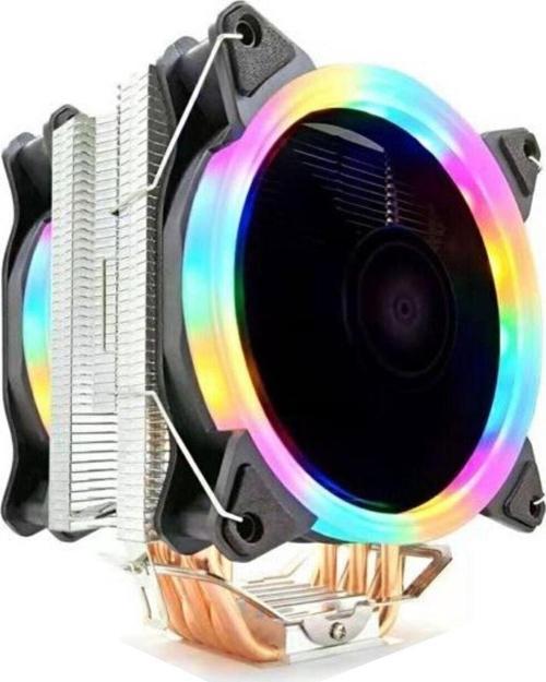 T6 Ultra 6 İşlemci Soğutucu Bakır Kanallı Rainbow Cooler Fan