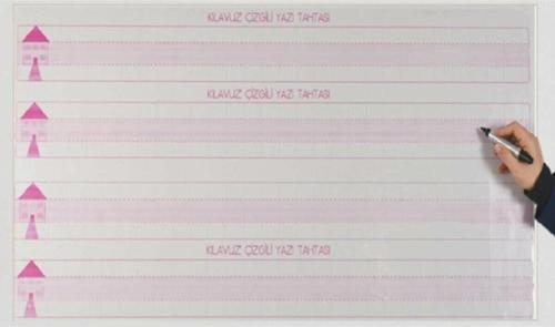 Kılavuz Çizgili Evli Manyetik Tahta 56 x 100 cm