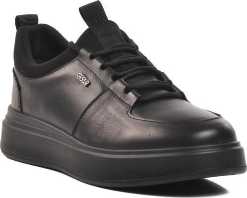 Esse 6439 Siyah Ortopedik Deri Erkek Günlük Ayakkabı