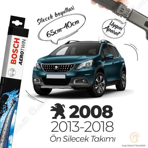Peugeot 2008 Muz Silecek Takımı (2013-2017) Bosch Aerotwin