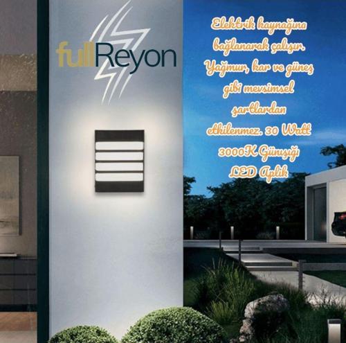 30 Watt Günışığı Ledli Bahçe Balkon, Teras, Kamelya Apliği, Tavan Aplik, Duvar Aplik, Led Armatür