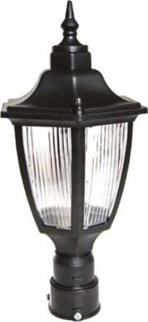 Altıgen Yuvarlak Direk Üstü Bahçe Armatürü (4-6 Cm Çapında Yuvarlak Borular İçin Uygun.) Direk Hariç