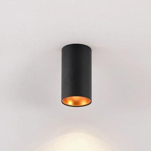 10 X 6 Cm Metal Kasa 7 Watt Günışığı Gu10 Duy Sıva Üstü Tavan Armatür Metal Tavan Aplik Siyah