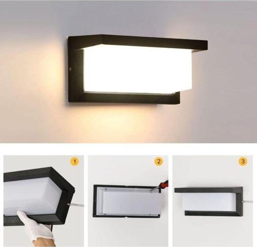 18 Watt Beyaz Işık Ledli Bahçe, Balkon, Teras, Kamelya, Veranda, Banyo, Duvar Apliği, Led Armatür