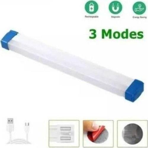 Usb Şarjlı, 17 Cm 20 Watt 3 Işık Modlu Kampçı, Balıkçı Feneri, Dolap İçi, Tezgah Altı Magnetli Aplik
