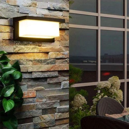 Modern Tasarım 18 Watt Beyaz Işık Ledli Bahçe, Teras, Kamelya, Veranda Apliği, Modern Led Armatür
