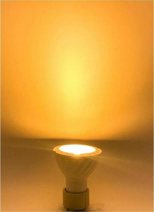 2 Adet 7 W. Gu10 Duy Amber Işık Led Ampul