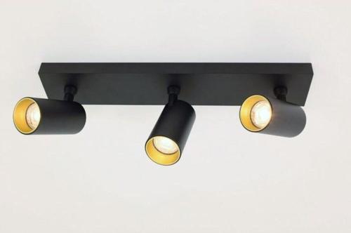 3X7 Watt Amber Işık Alüminyum Kasa Dekoratif İç Mekan Tavan, Duvar Spotu 3 Spotlu Gu10 Duy Armatür