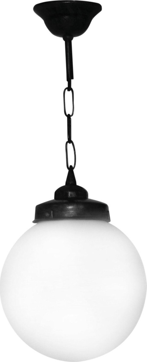 Birinci Sınıf Zincirli Glop Plastik Avize - Tavan Apliği - Siyah