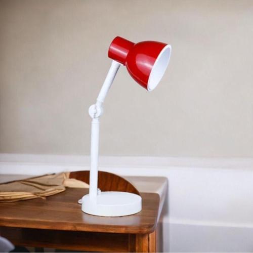 Kırmızı Renk, Elektrikle Çalışır, Masa, Çalışma, Okuma Lambası, Öğrenci Lambası, Gece Lambası
