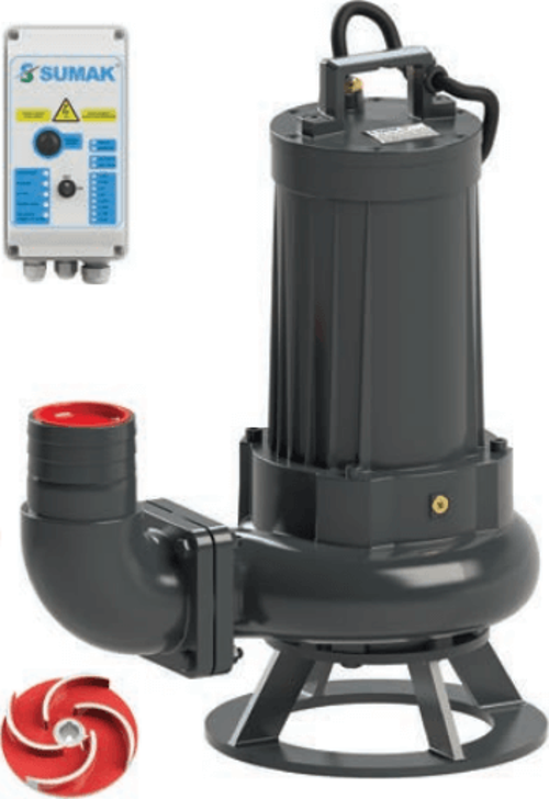 Sumak SDTV 100/4 Foseptik Dalgıç Pompa Trifaze 380V 10 Hp