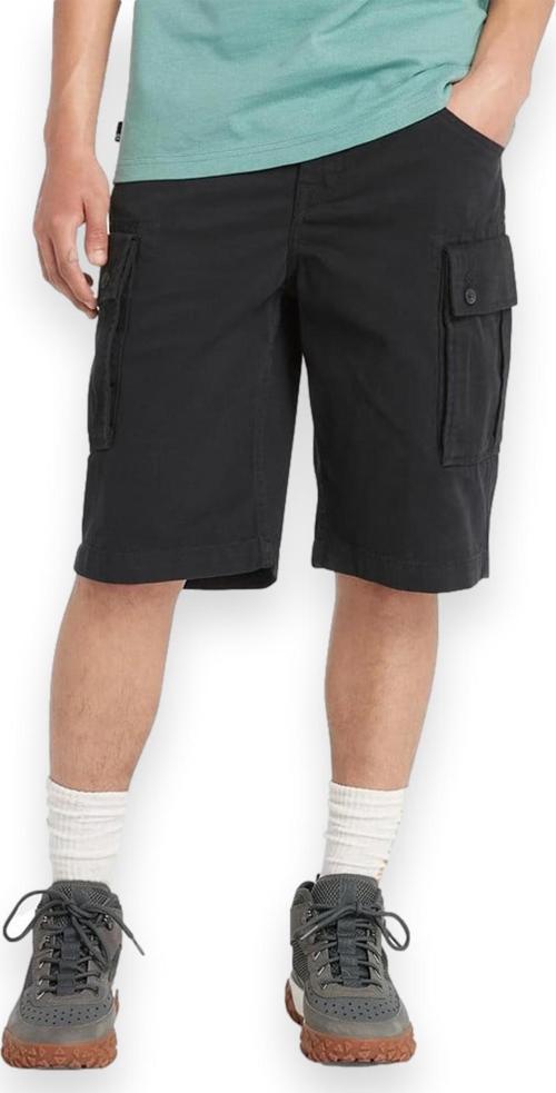 Tb0A5U1B Twill Cargo Siyah Erkek Şort 30