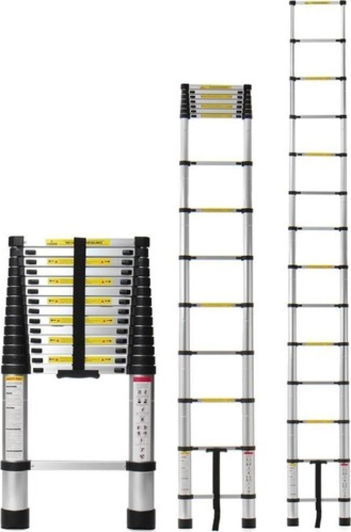 2,6 MT 9 BASAMAKLI UZAYAN ALÜMİNYUM TELESKOPİK MERDİVEN