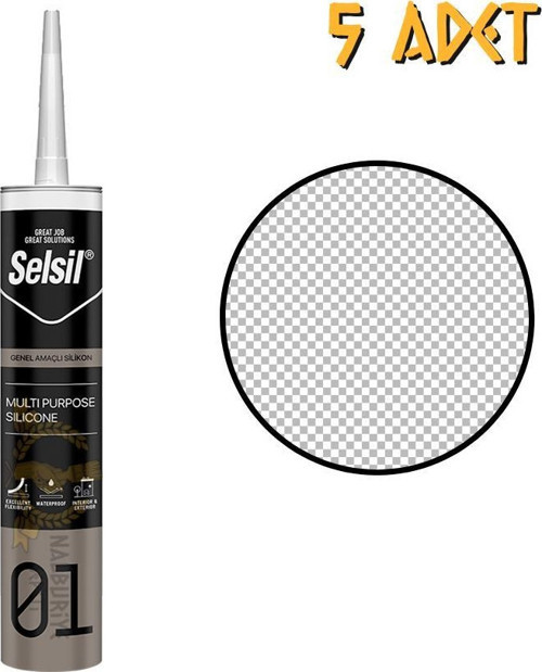Genel Amaçlı Silikon ŞEFFAF 280 gr. - 5 Adet