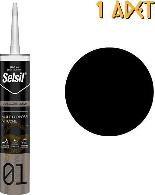 Genel Amaçlı Silikon SİYAH 280 gr. - 1 Adet