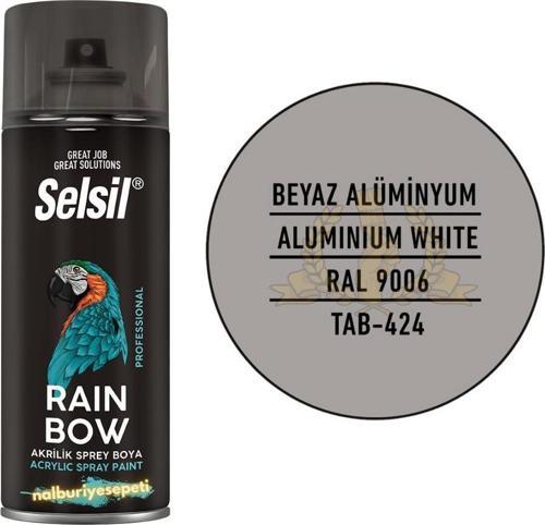 Rainbow Akrilik Sprey Boya BEYAZ ALÜMİNYUM 400 ml. - RAL9006