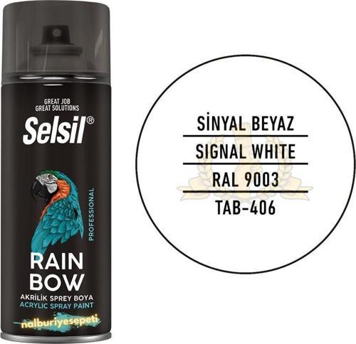 Rainbow Akrilik Sprey Boya SİNYAL BEYAZ 400 ml. - RAL9003