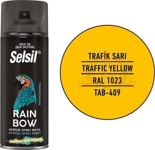 Rainbow Akrilik Sprey Boya TRAFİK SARI 400 ml. - RAL1023