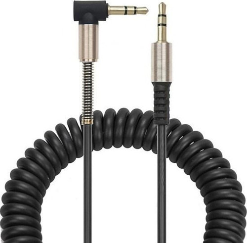 C807 3.5mm L Tipi 1 mt Spiral Aux Kablo