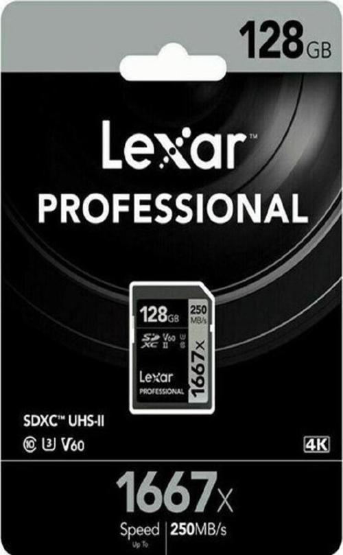 128gb Sdxc 250mb/s U3 V60 Uhs-ıı 4k