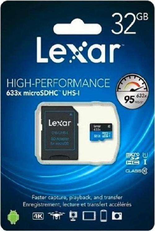 32gb Micro Sd Class 10 Hafıza Kartı Uhs-ı 633x 100mb/20sn