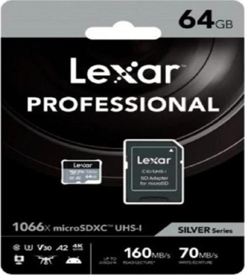 64gb 1066x Microsdxc Uhs-ı U3 V30 A2  Hafıza Kartı Sd Adaptör