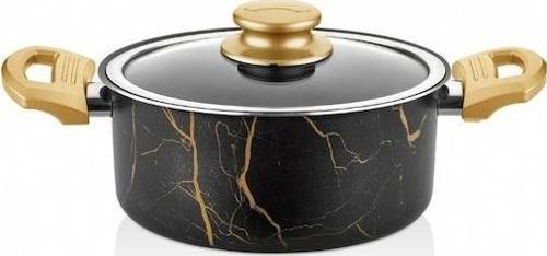 Gold Marble DERİN Tencere 28 Cm