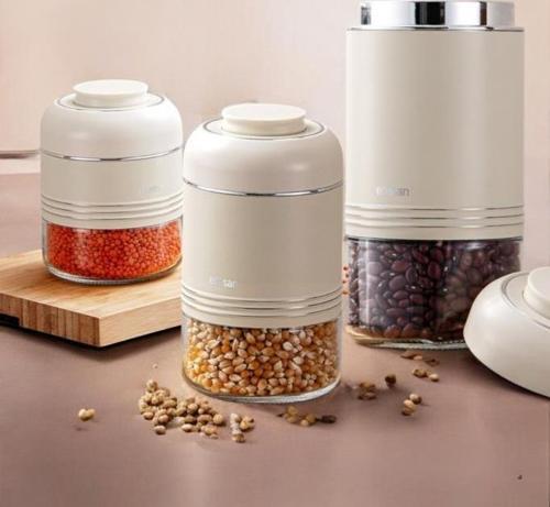 3'lü Moko Saklama Kavanozu 420-600-900 ml Ekru