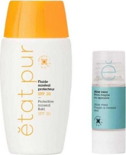 Fluide Mineral Protective SPF 30+Pure Active Aloe Vera Konsantre Bakım Ürünü 15 ml