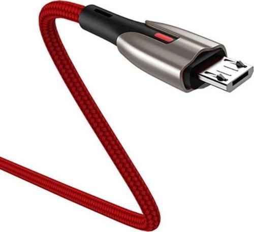 S-M379 5.0A Mikro Süper Hızlı Örgülü Şarj Kablosu Kırmızı