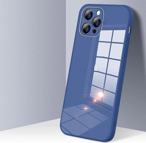 iPhone 12 Mini Parlak Cam Kamera Korumalı Telefon Kılıfı
