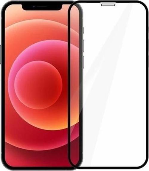 Iphone 12 Pro Max 6.7  Tempered Full Cam Ekran Koruyucu Siyah