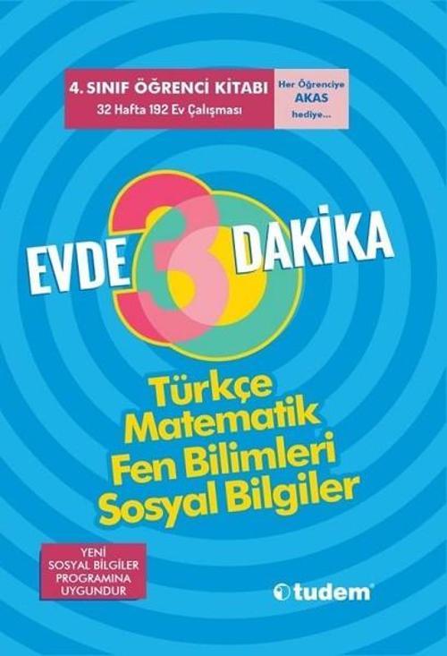 4.Sınıf Evde 30 Dakika Türkçe Matematik Fen Bilimleri Sosyal Bilgiler