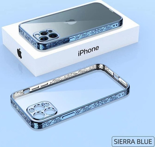 İphone 12 Pro Max Plating Kreatif Desenli Silikon Telefon Kılıfı