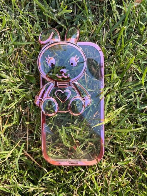İphone 14 Plus Stantlı Rabbit Silikon Kapak