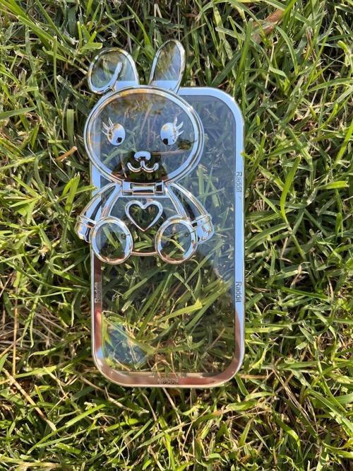 İphone 14 Plus Stantlı Rabbit Silikon Kapak